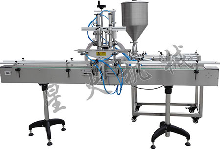 雙頭直線式辣椒醬灌裝機