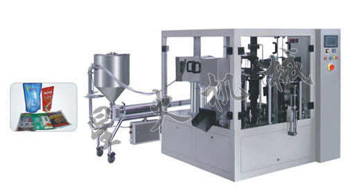 給袋式全自動(dòng)辣椒醬灌裝機(jī)